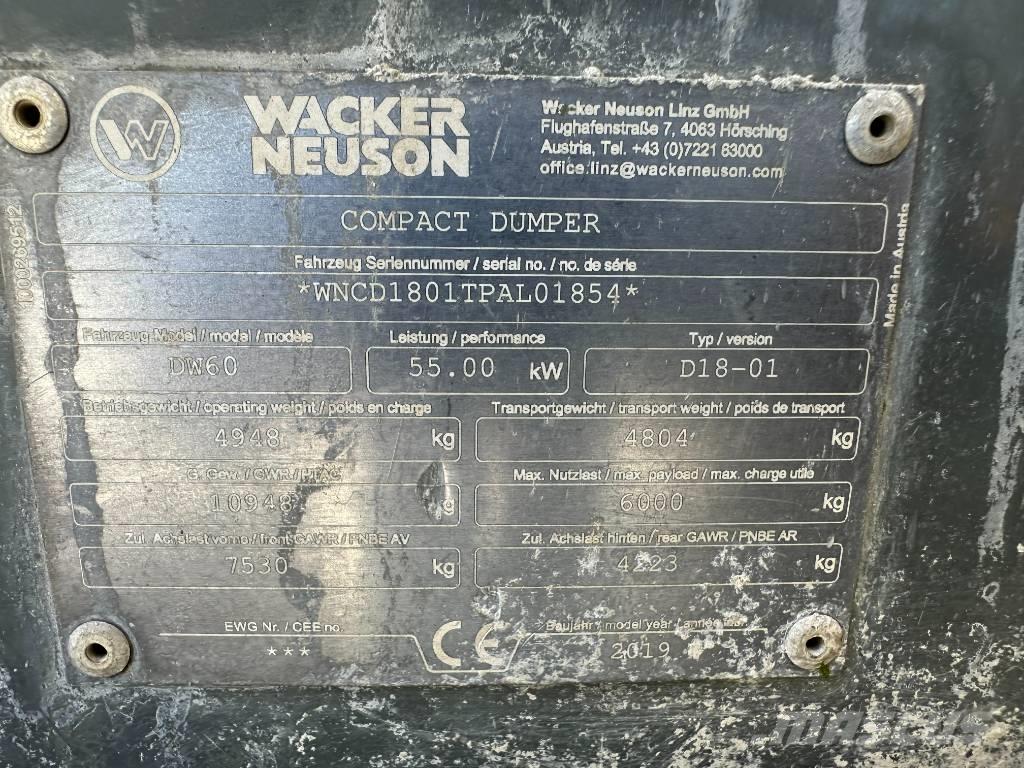 Wacker Neuson DW 60 Wozidła kolebkowe