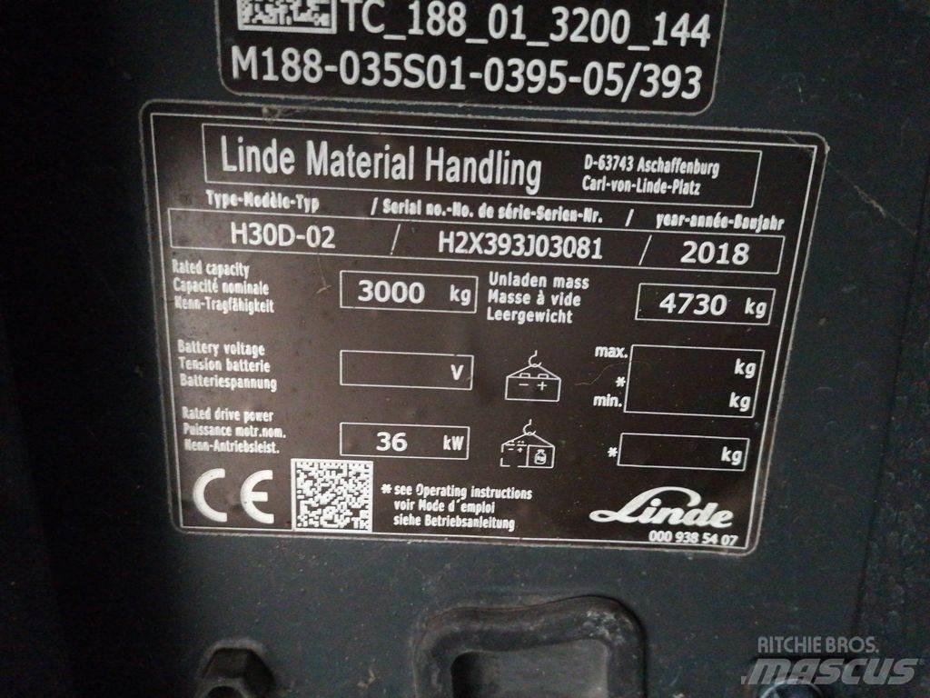 Linde H30D-02 Wózki Diesla