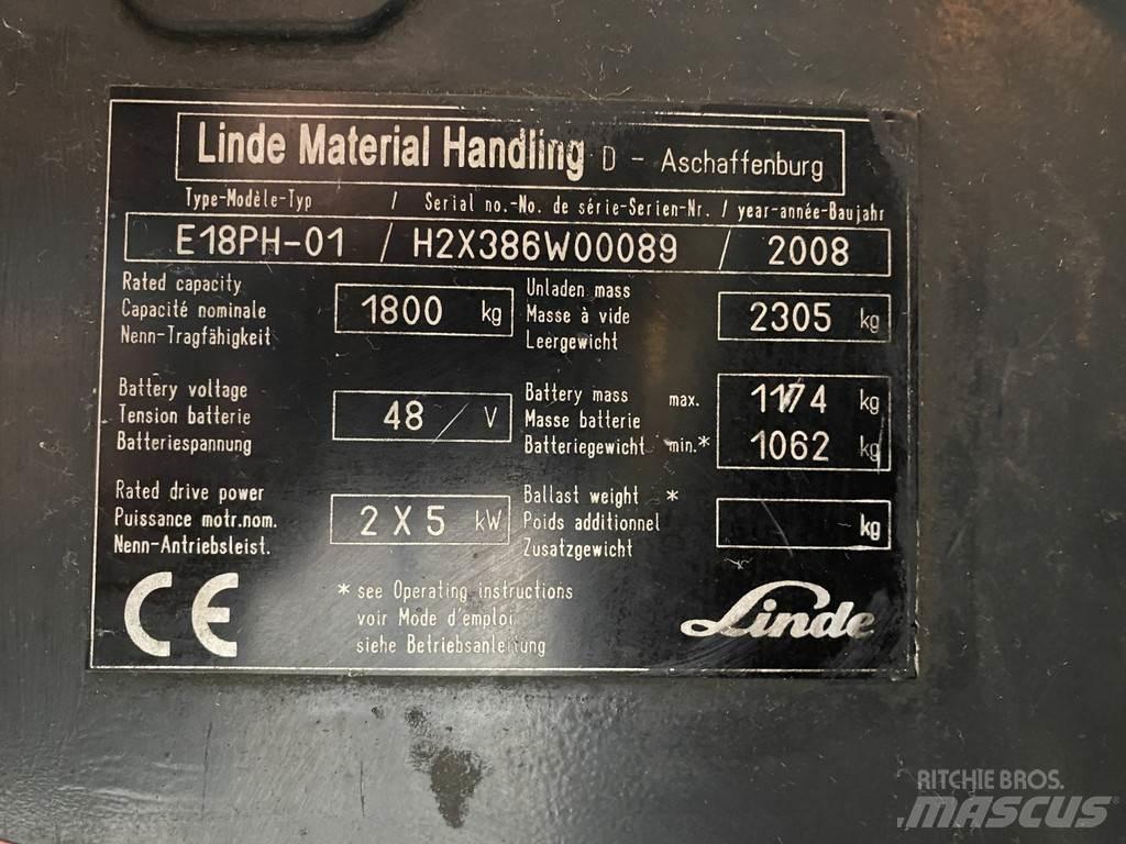 Linde E18PH-01 Wózki elektryczne
