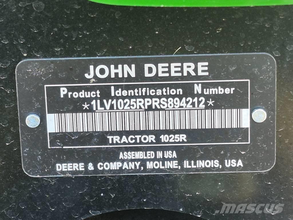 John Deere 1025 R Ciągniki rolnicze