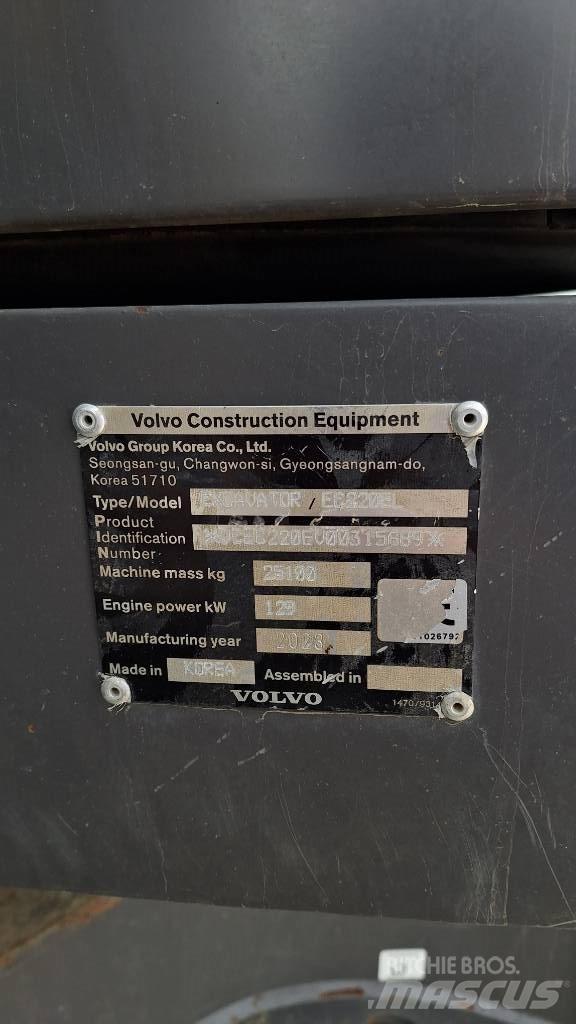 Volvo EC220E Koparki gąsienicowe