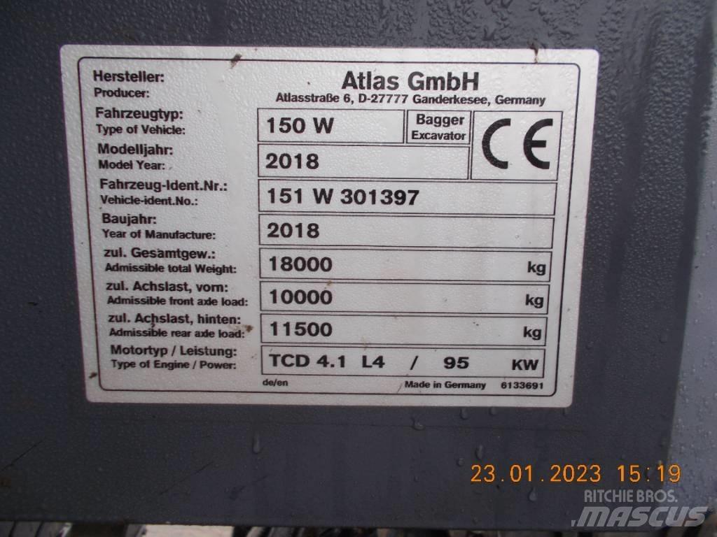 Atlas 150 W Koparki kołowe