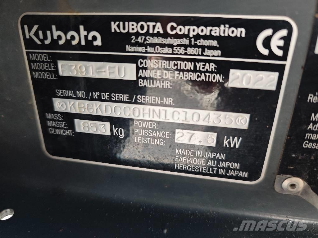 Kubota F 391 Kosiarki ogrodowe