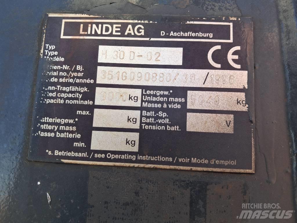 Linde H 30 D Wózki Diesla