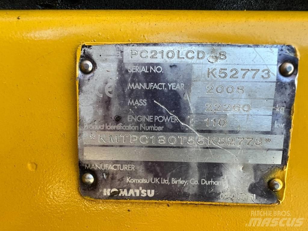 Komatsu PC 210 LCD-8 Koparki gąsienicowe