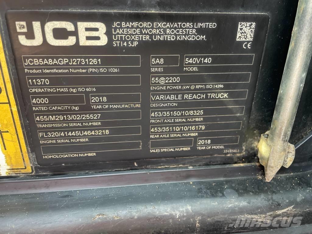 JCB 540-140 Ładowarki teleskopowe