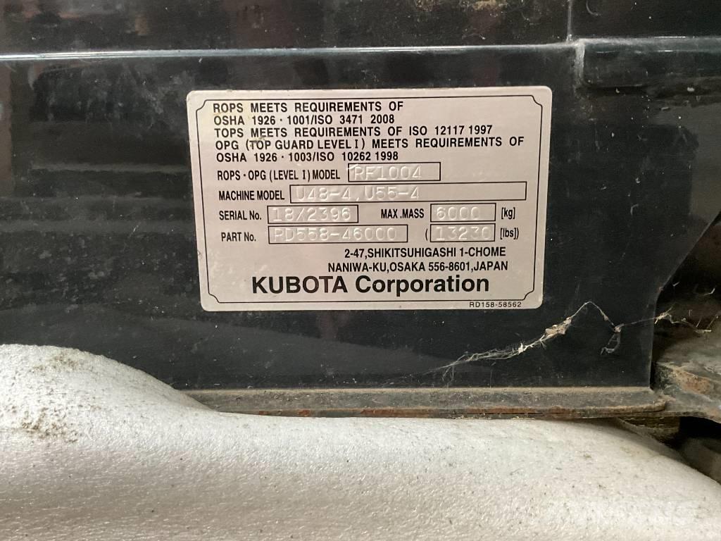 Kubota U 48-4 / U 55-4 Kabiny i wnętrze