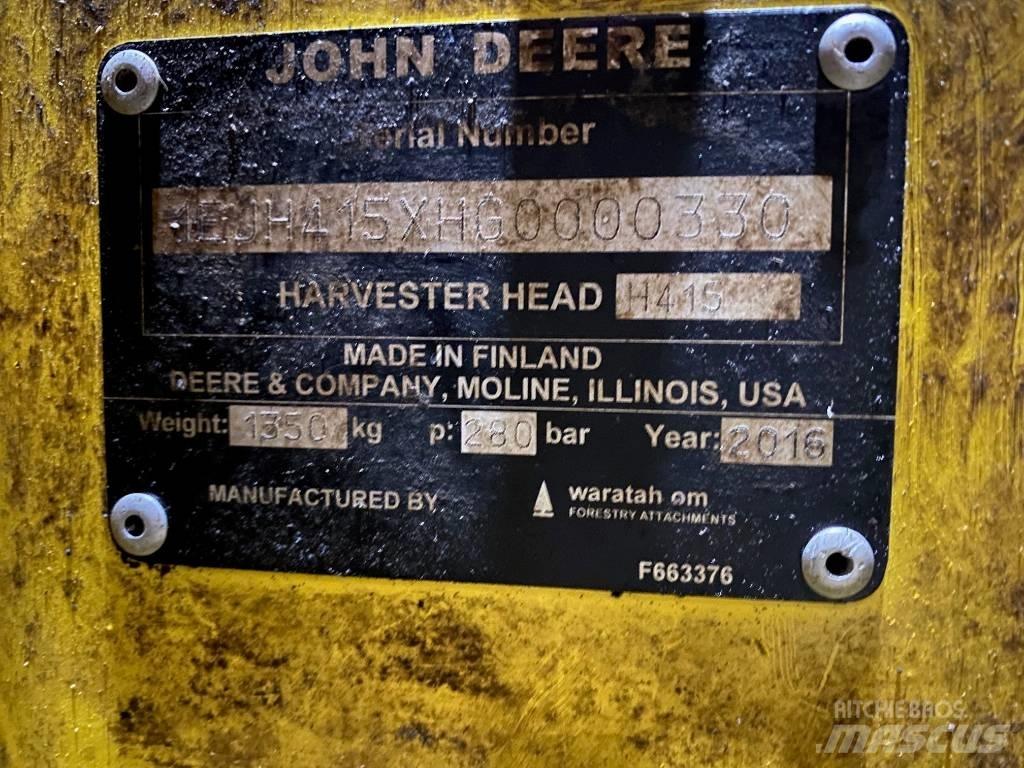 John Deere H 415 Głowice do harwesterów