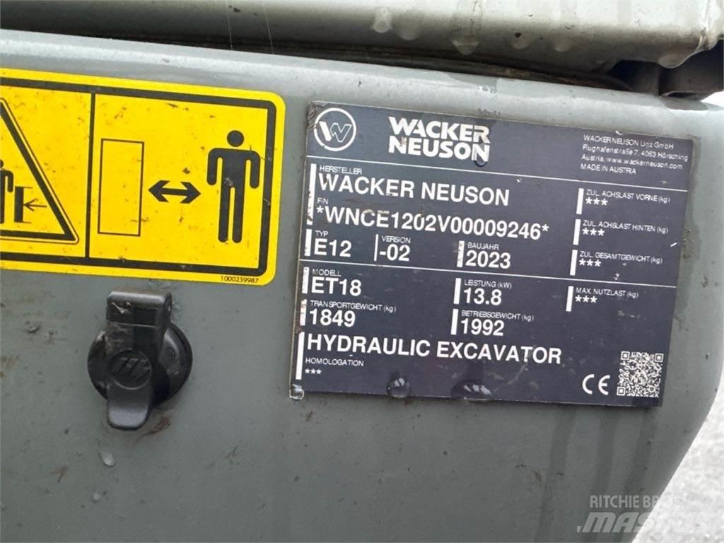 Wacker Neuson ET18 Koparki gąsienicowe