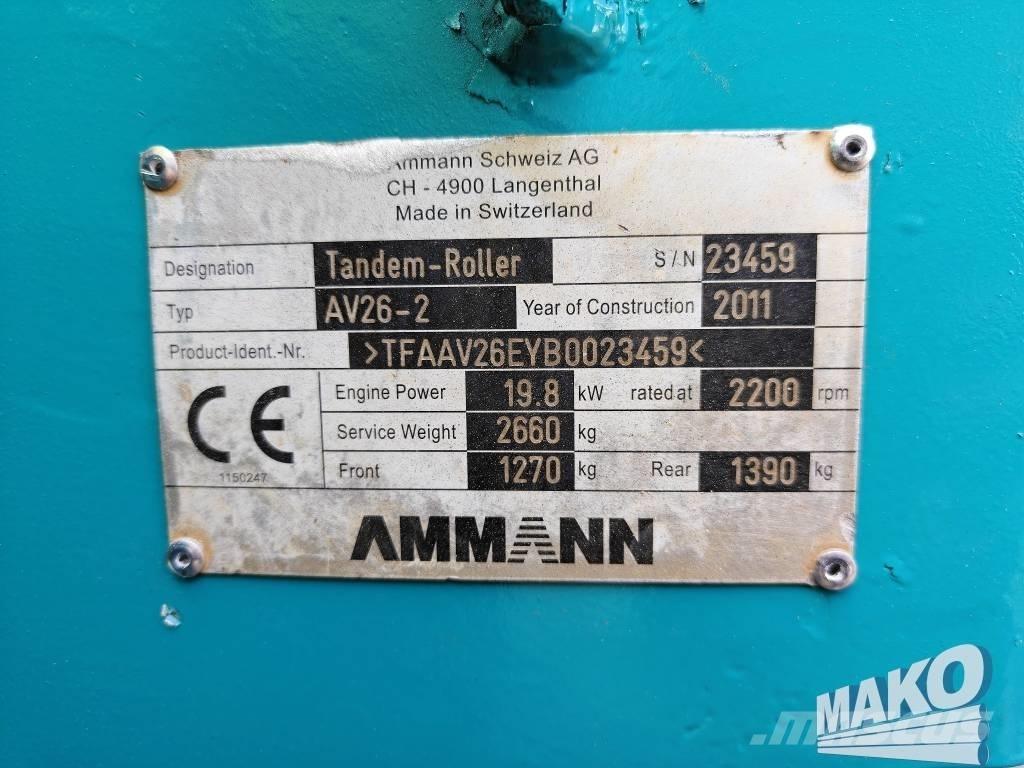 Ammann AV 26-2 Walce dwubębnowe