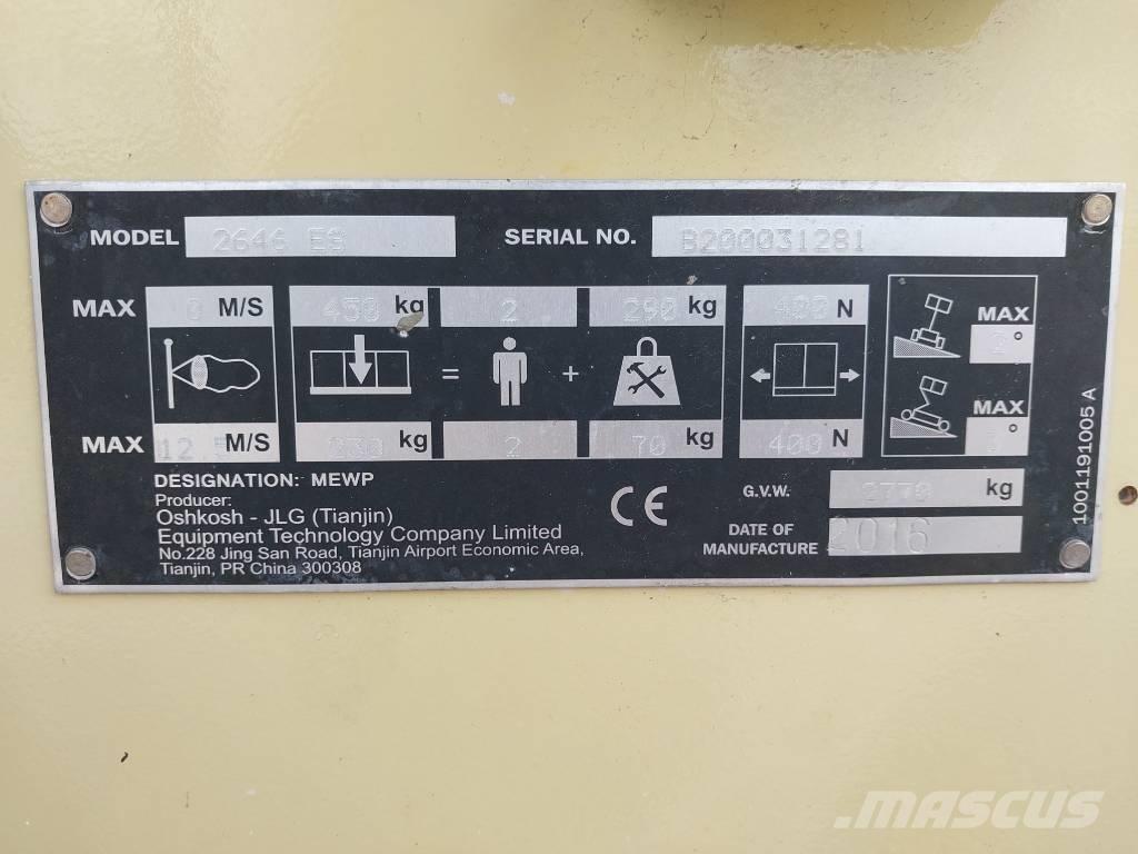 JLG ES 2646 Podnośniki nożycowe