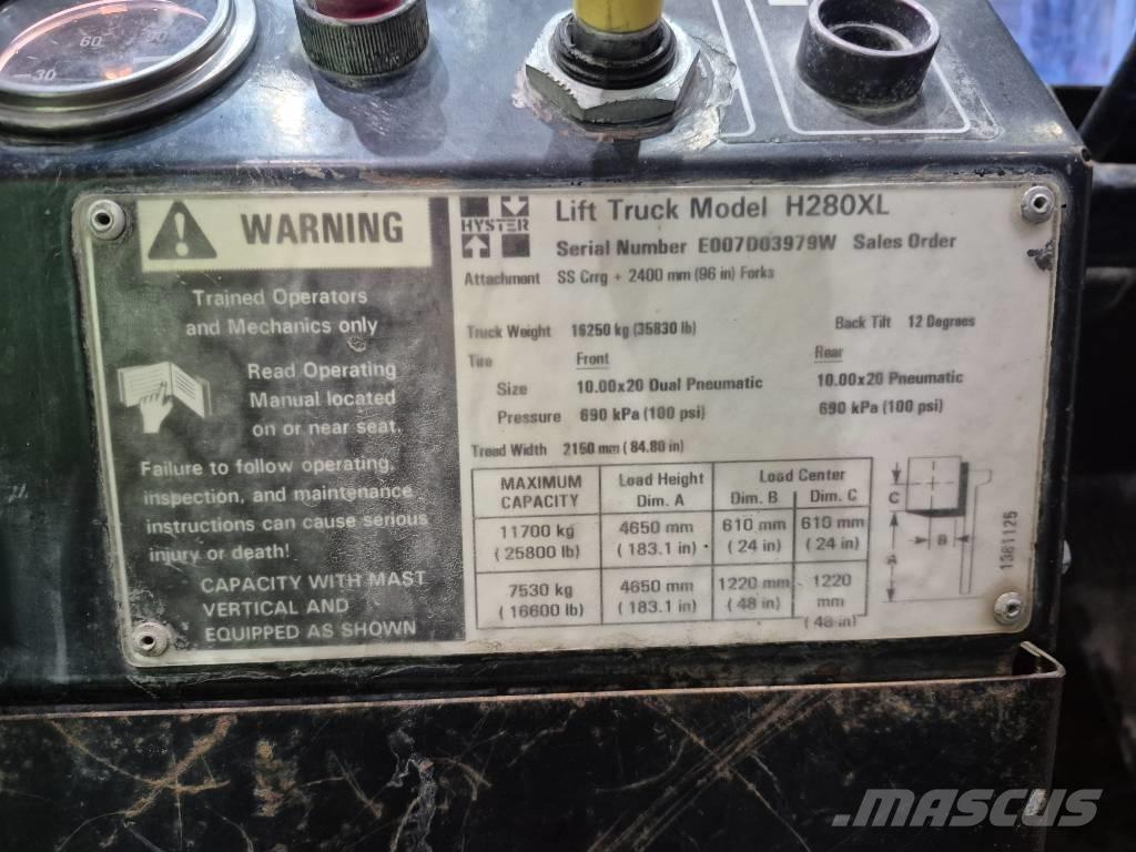Hyster H 280 XL Wózki widłowe inne