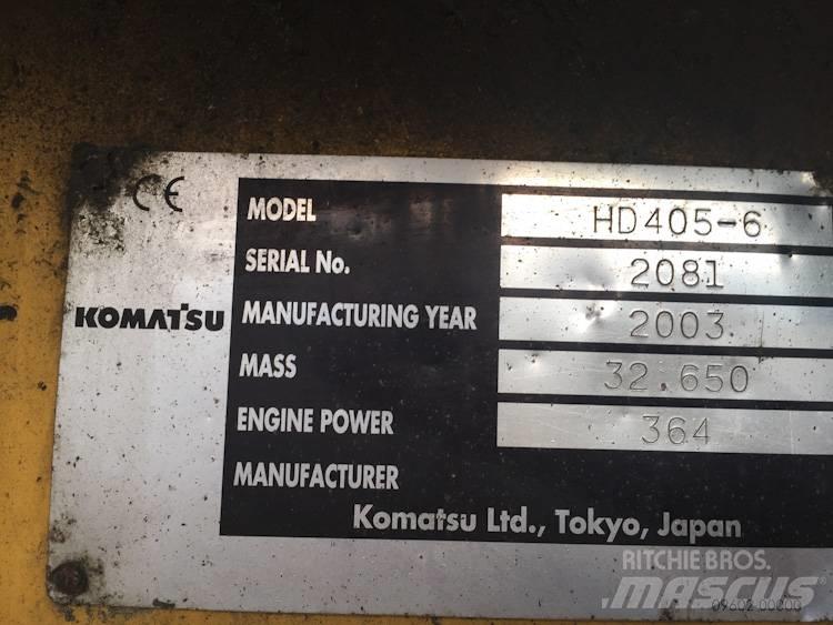 Komatsu HD405-6 Wozidła sztywnoramowe
