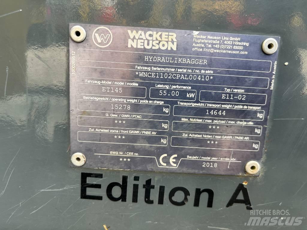Wacker Neuson ET 145 Koparki gąsienicowe