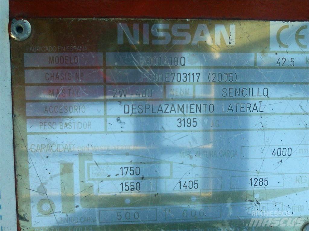 Nissan FD01A18Q Wózki Diesla