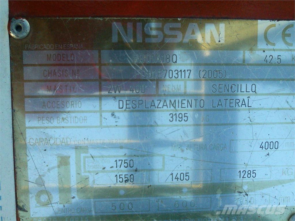 Nissan FD01A18Q Wózki Diesla