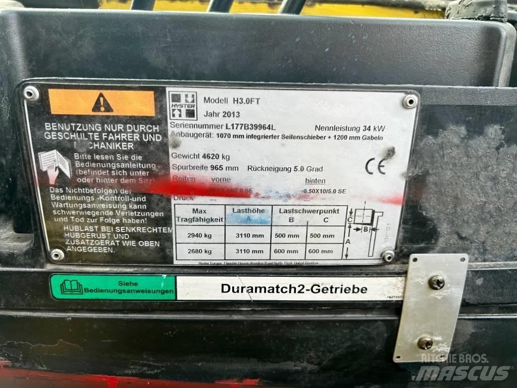 Hyster H 3.0 FT Wózki Diesla