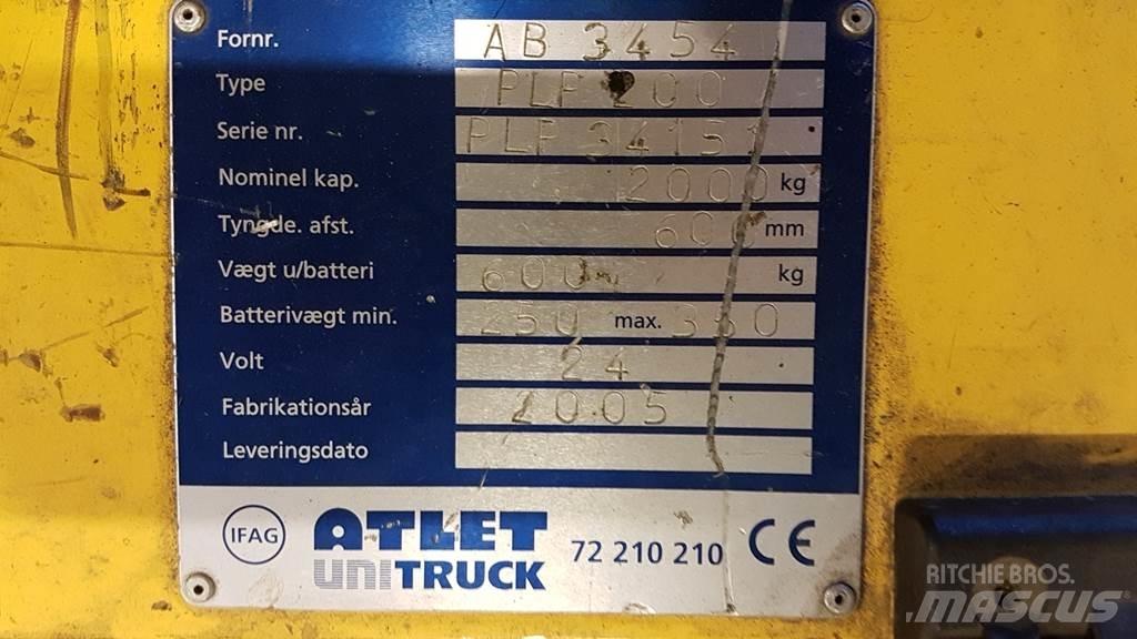 Atlet PLP200 Wózki widłowe unoszące