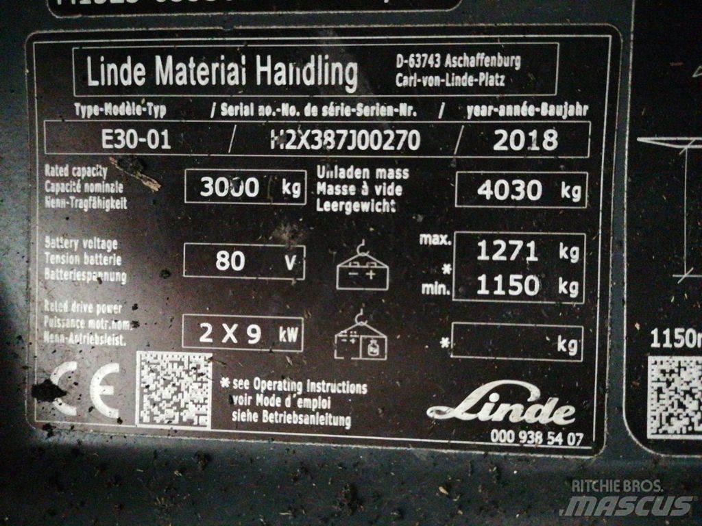 Linde E30-01 Wózki elektryczne