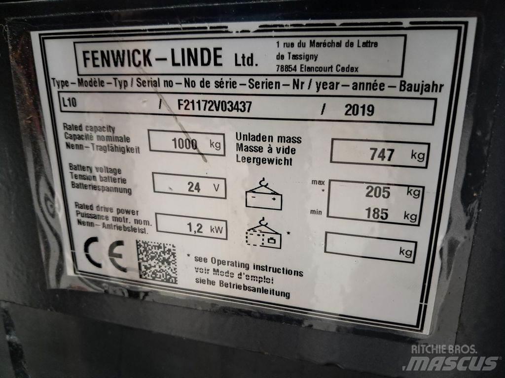 Linde L10 Wózki widłowe unoszące z dyszlem
