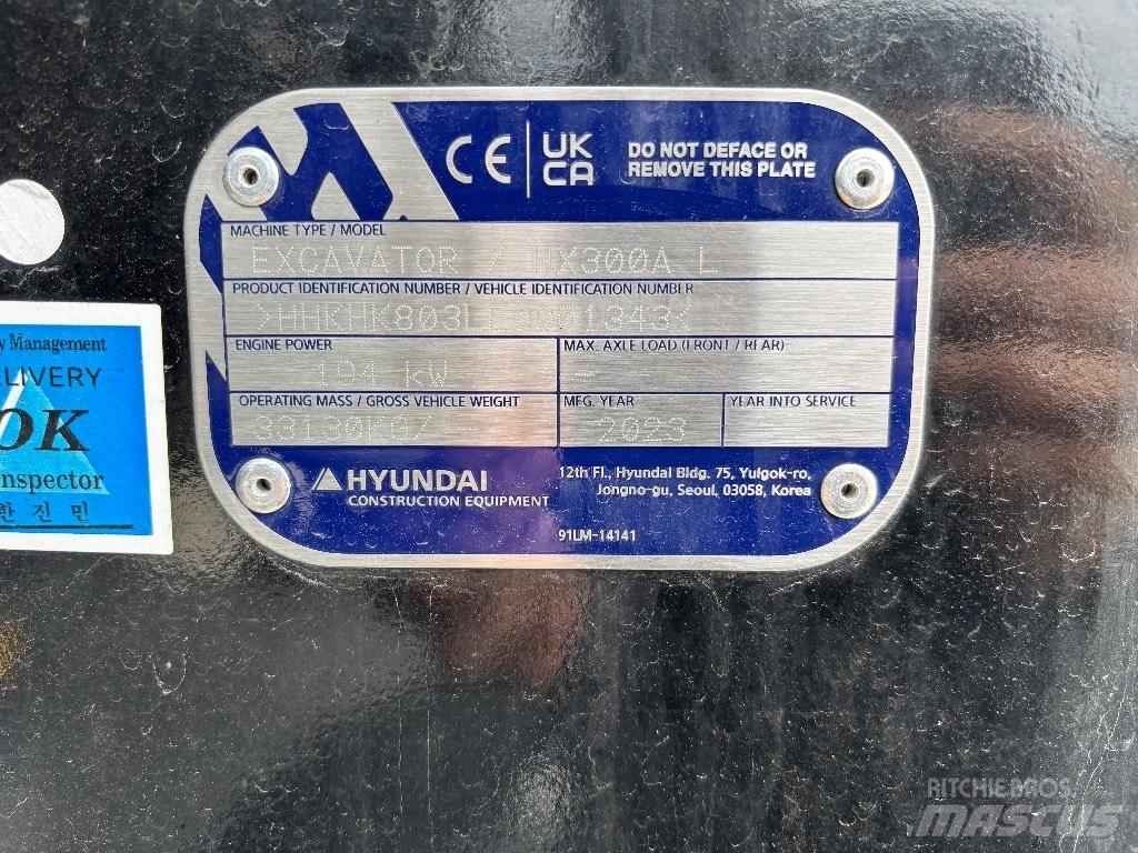 Hyundai HX300A L Koparki gąsienicowe
