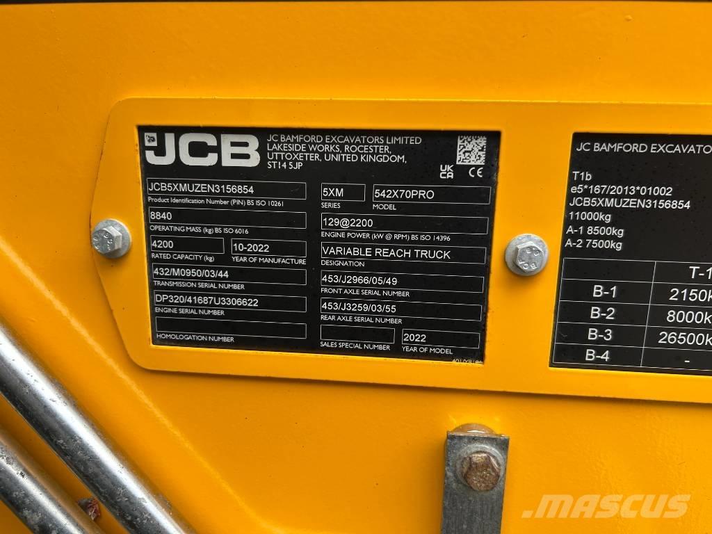 JCB 542-70 Agri Pro Ładowarki rolnicze