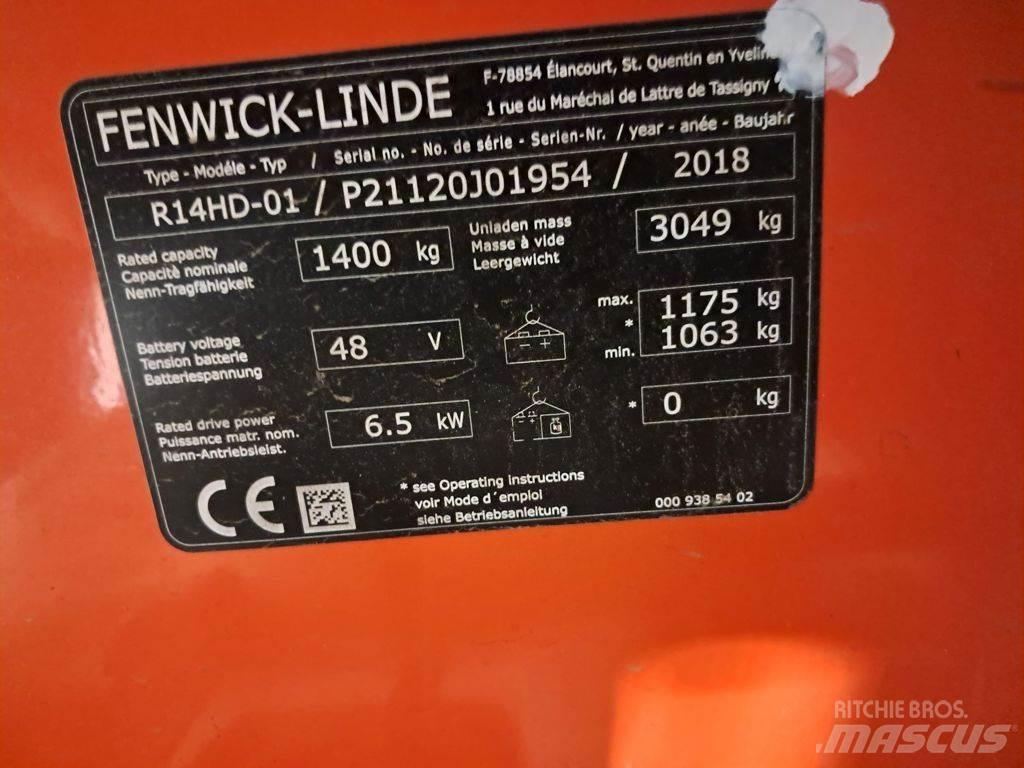 Linde R14 HD Wózki widłowe wysokiego składowania