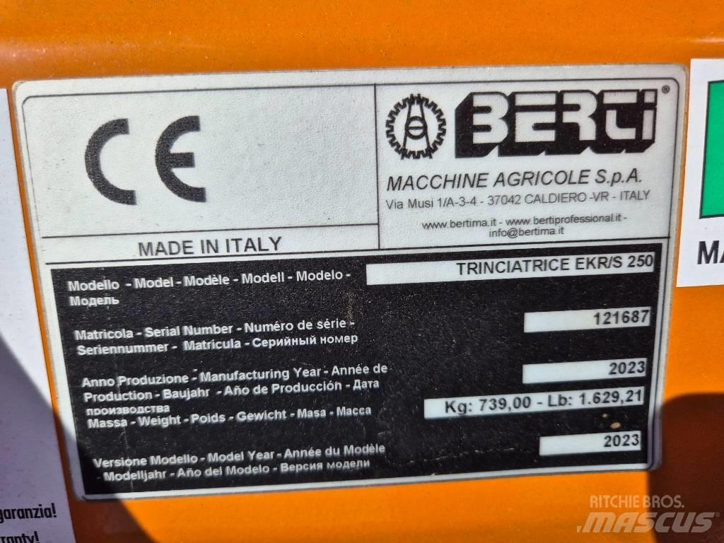 Berti EKR-S 250 Kosiarki łąkowe i wykaszarki