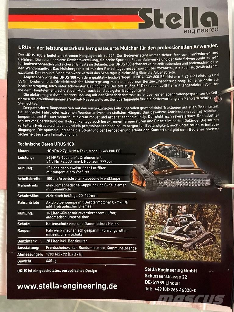  Stella URUS 100 Kosiarki roboty