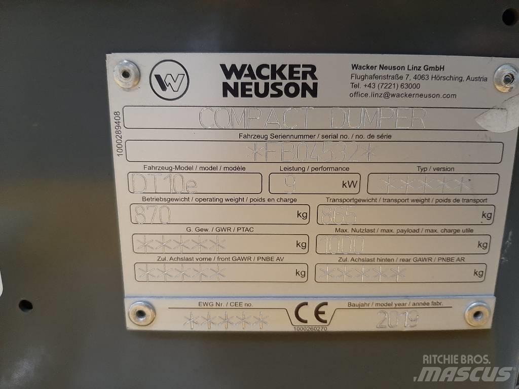 Wacker Neuson DT10e Wozidła gąsienicowe