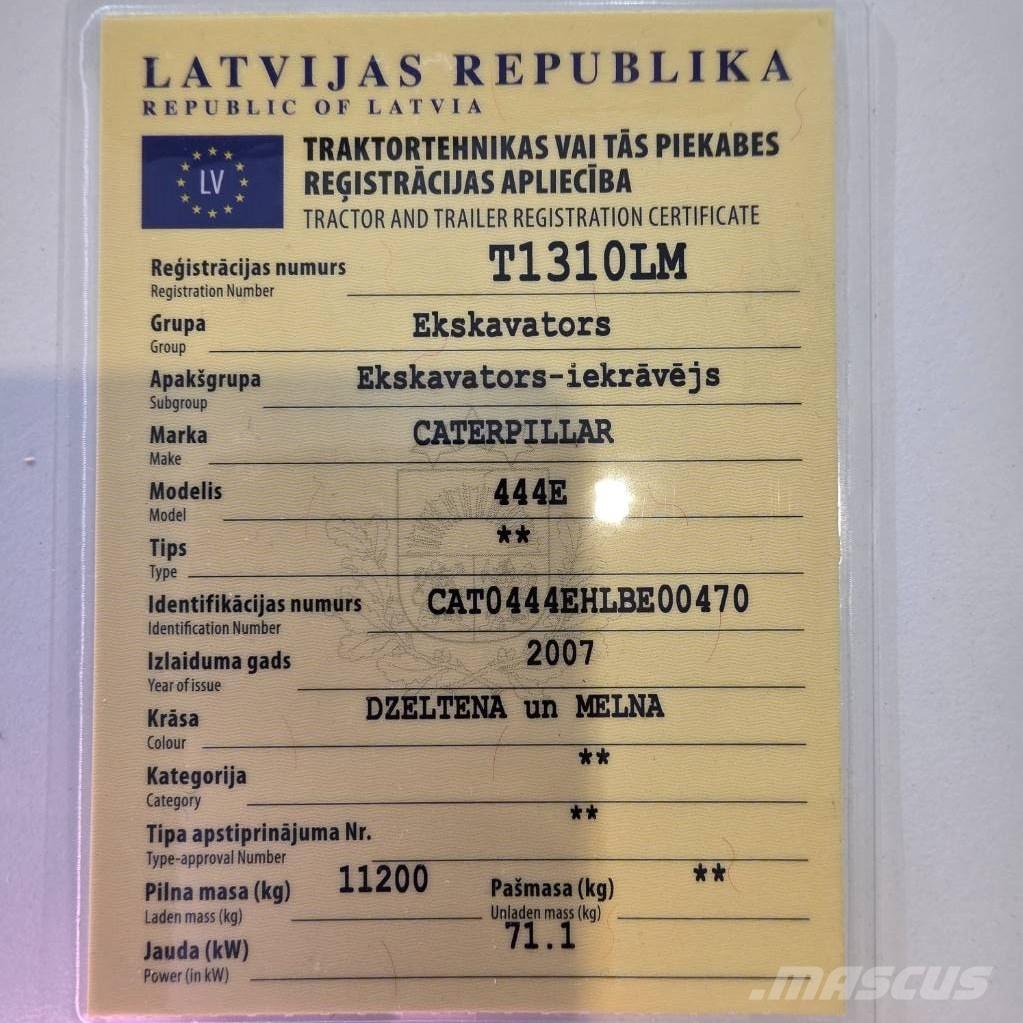 CAT 444 E Koparko-ładowarki