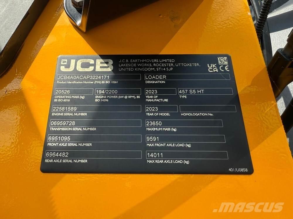 JCB 457 HT Ładowarki kołowe