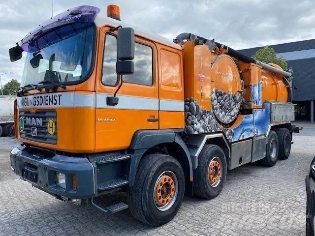 MAN 41.464 8x4 Kombi / koparki ssące