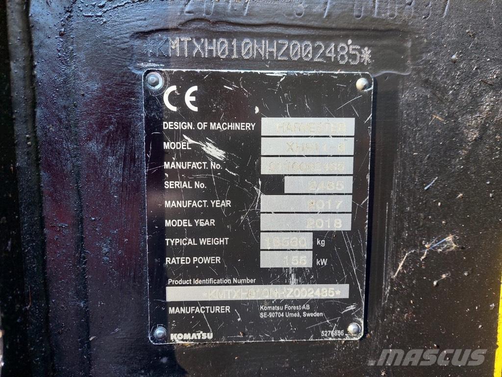 Komatsu 911 Harwestery
