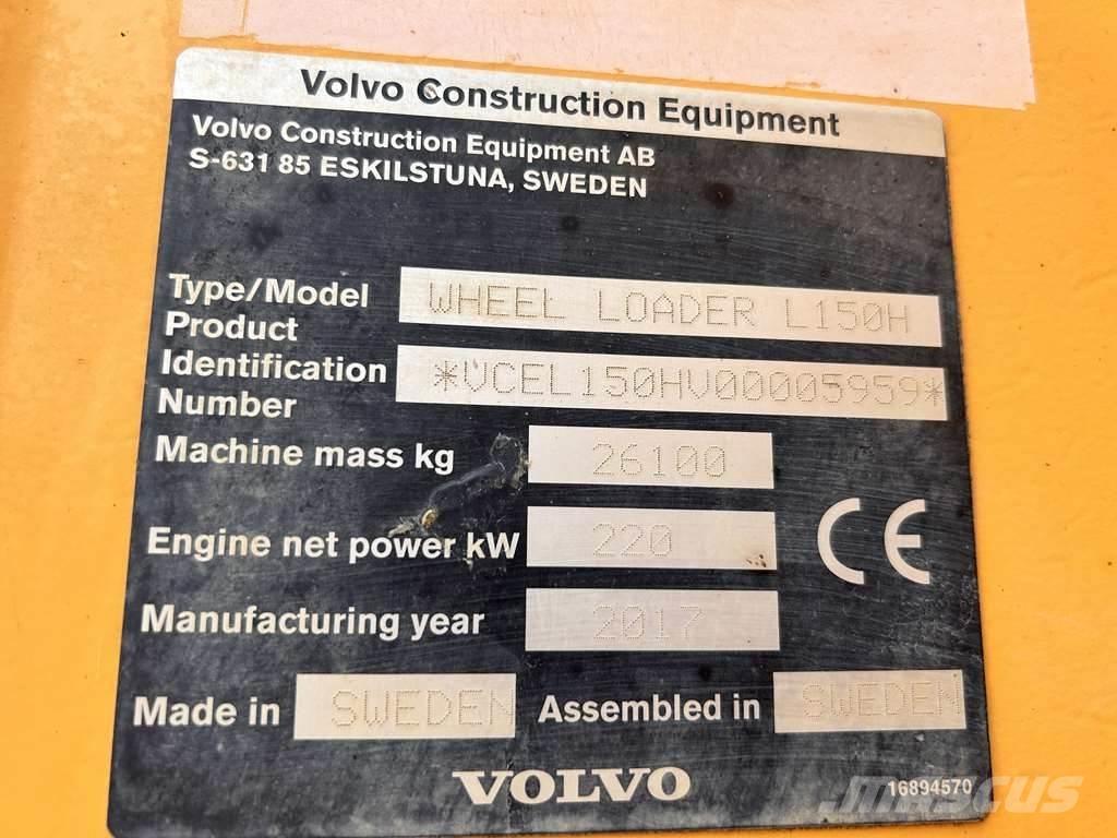 Volvo L150H Ładowarki kołowe