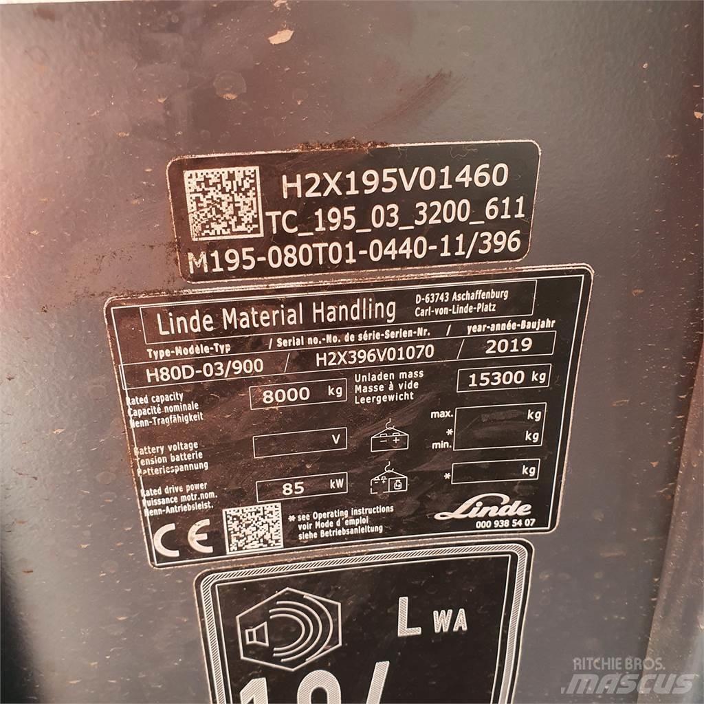 Linde H80D/900 Wózki Diesla