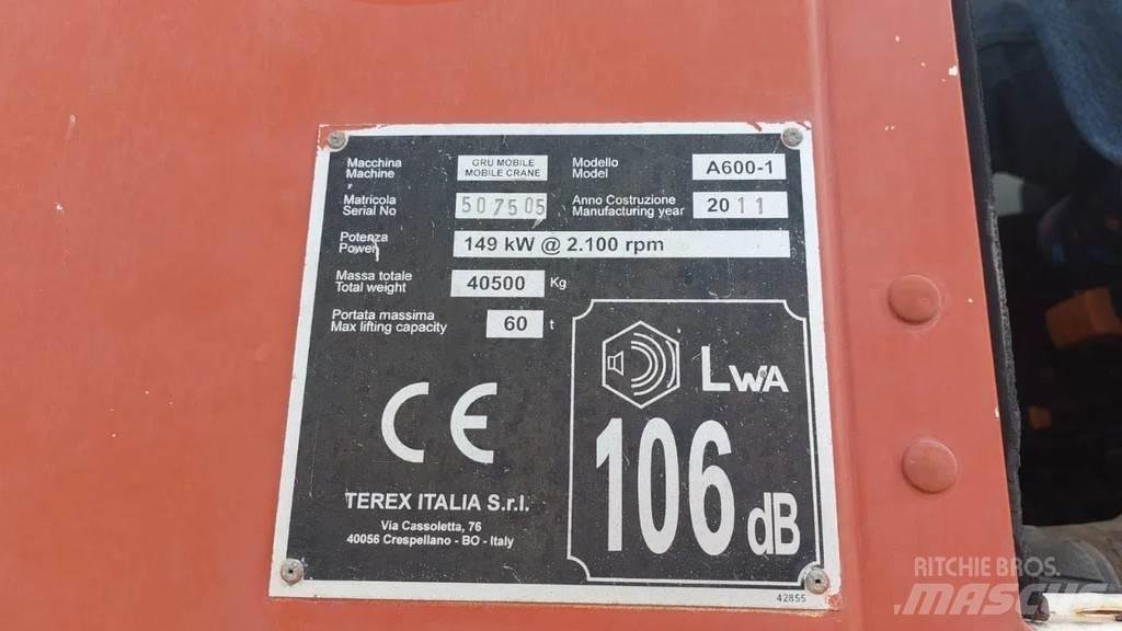 Terex A600 Żurawie terenowe