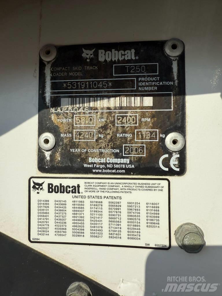 Bobcat T 250 Ładowarki gąsienicowe