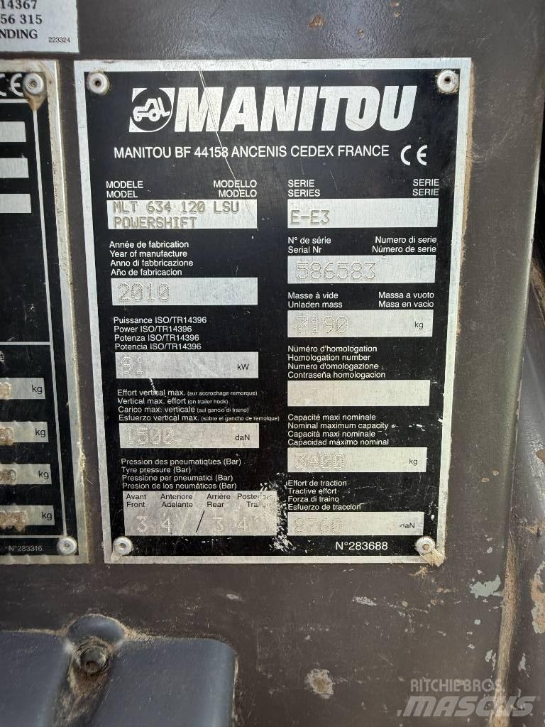 Manitou MLT 634-120 Ładowarki teleskopowe