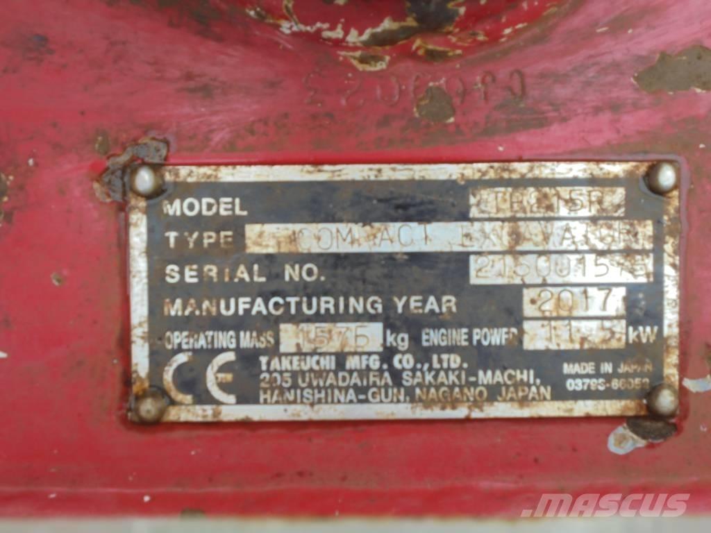 Takeuchi TB215R Minikoparki
