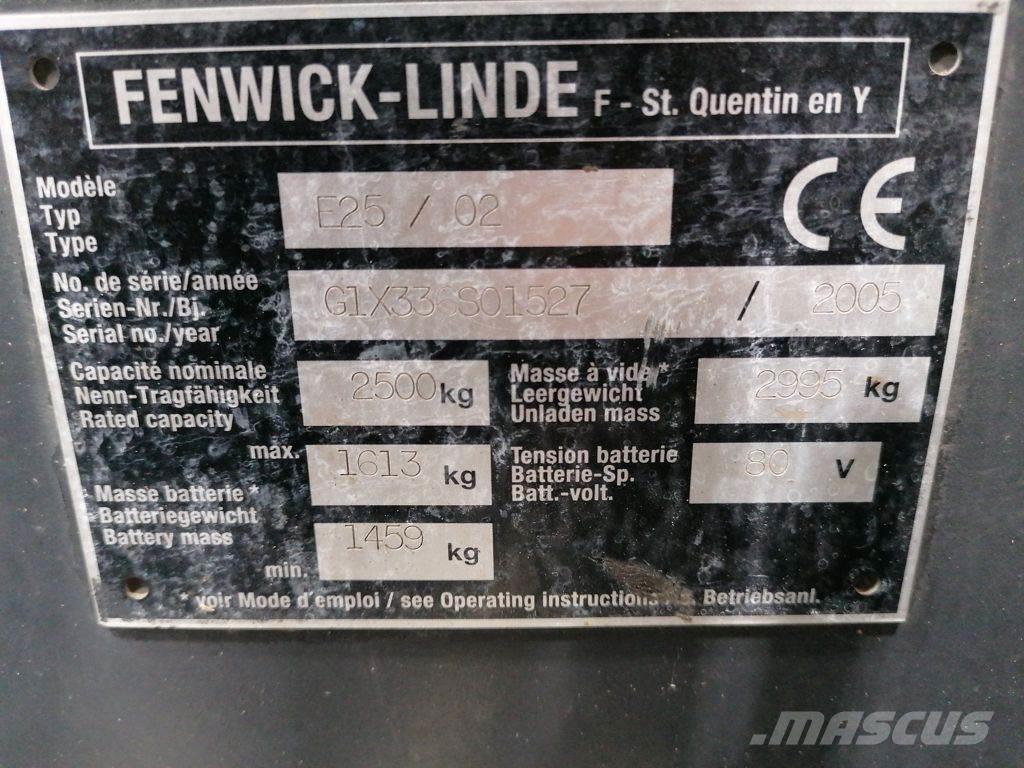 Linde E25/02 Wózki elektryczne