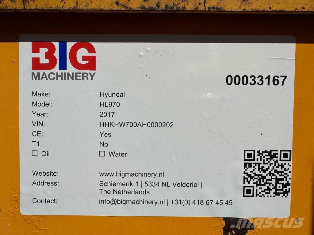 Hyundai HL970 Ładowarki kołowe