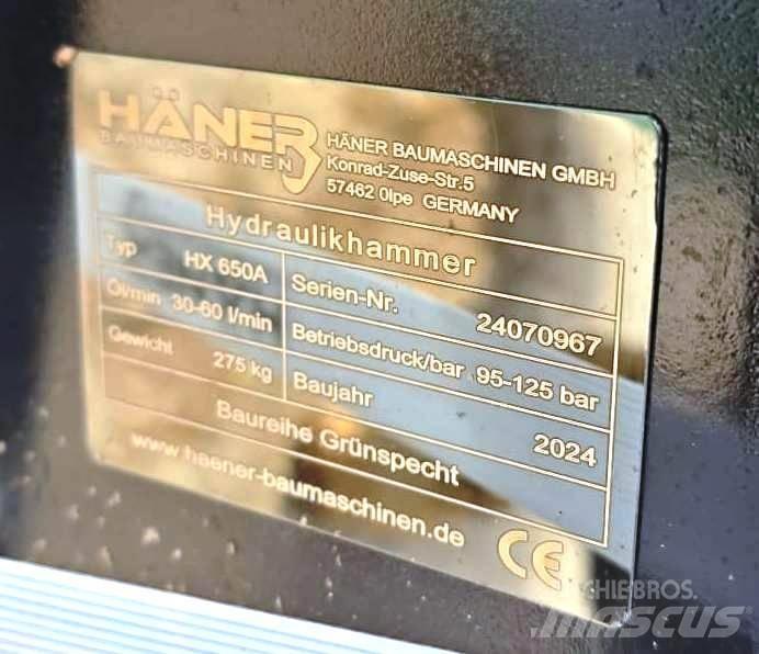 Häner HX650A Młoty hydrauliczne