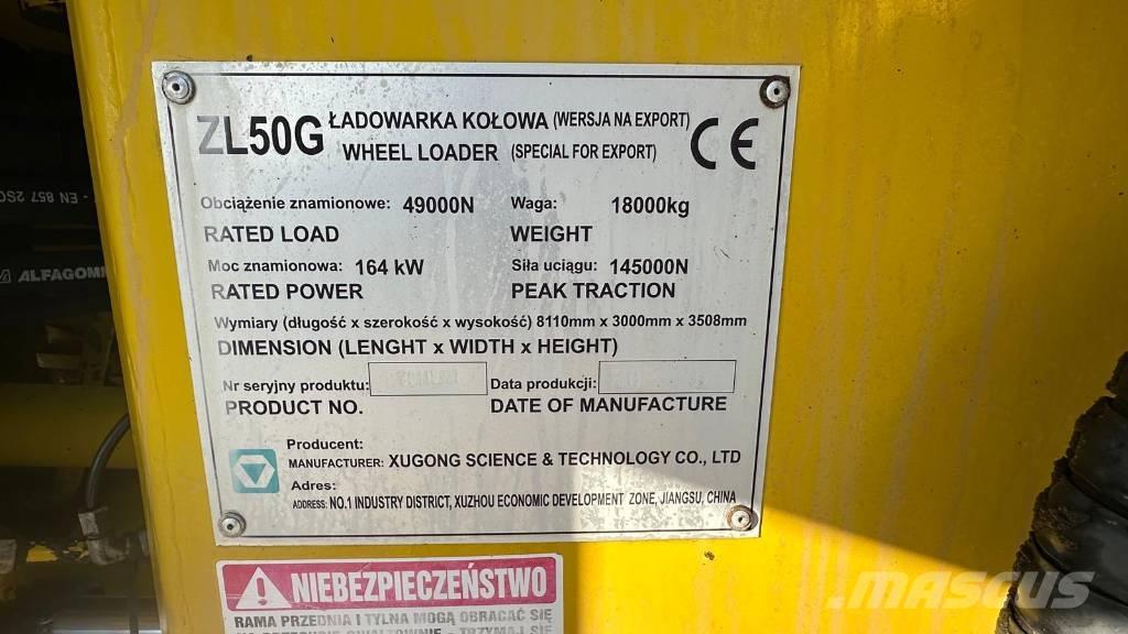 XCMG ZL 50 G Ładowarki kołowe