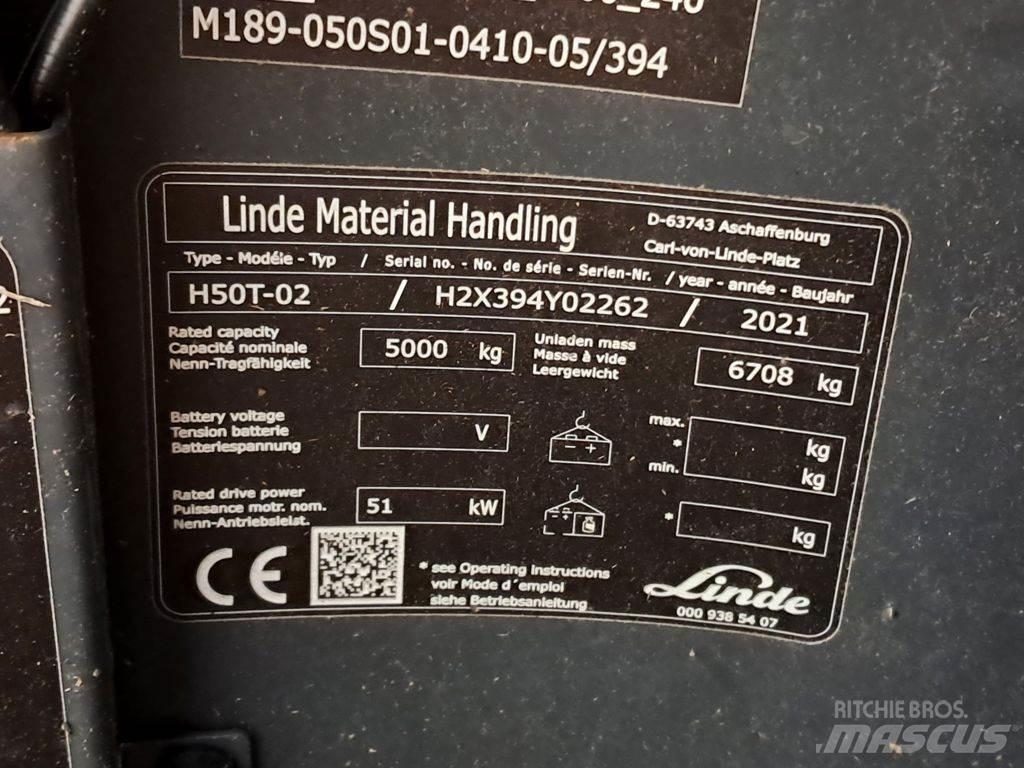 Linde H50T-02 Wózki LPG