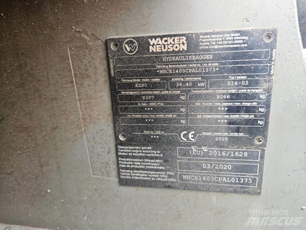 Wacker Neuson EZ 80 Midikoparki  7t - 12t
