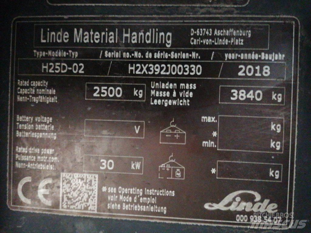 Linde H25D-02 Wózki Diesla