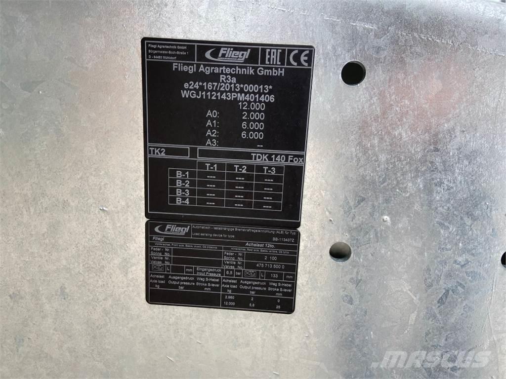 Fliegl TDK 140 FOX Maszyny rolnicze - Inne