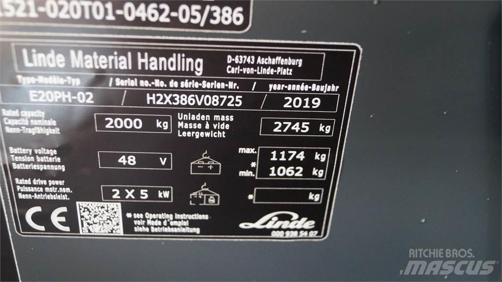Linde E20PH Wózki elektryczne