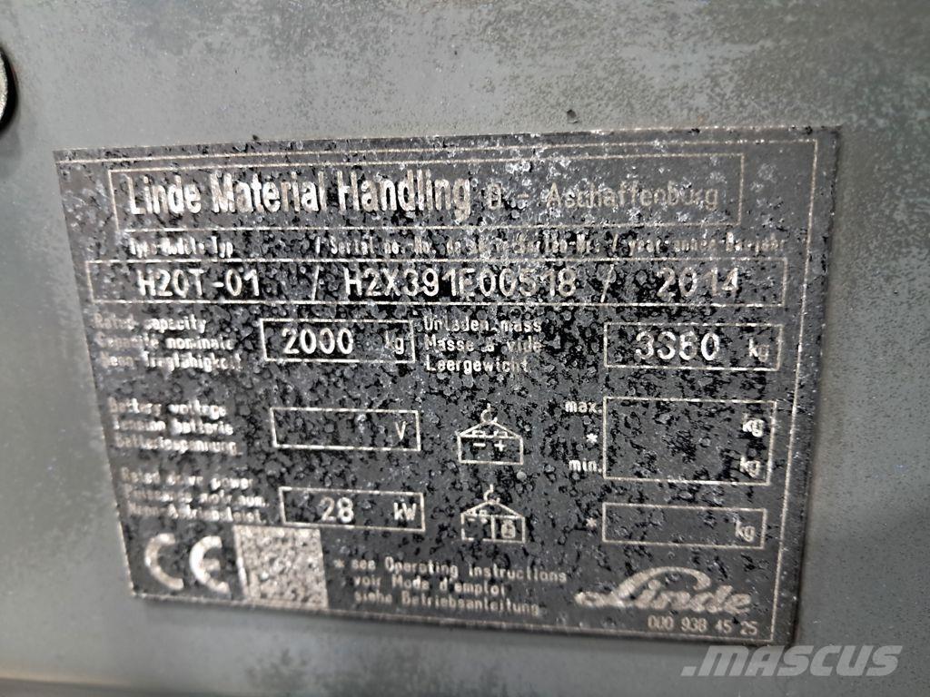 Linde H20T-01 Wózki LPG